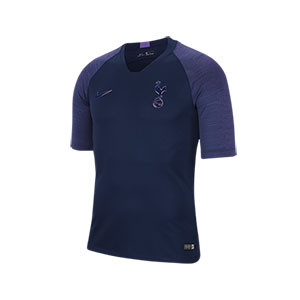 Camiseta Nike Tottenham entreno 19 2020 Breathe Strike - Camiseta de manga corta de entrenamiento del Tottenham 2019 2020 - azul marino - frontal