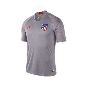 Camiseta Nike Atlético entreno UCL 19 2020 Strike - Camiseta manga corta entrenamiento Champions Atlético de Madrid 2019 2020 - gris - frontal