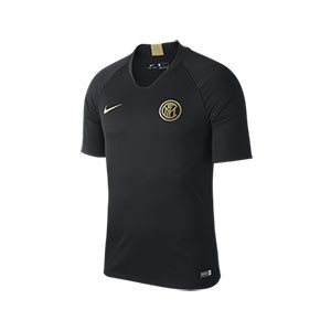 Camiseta Nike Inter entreno 19 2020 Breathe Strike - Camiseta de entrenamiento Nike Inter de Milán 2019 2020 - negra - Frontal