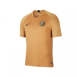 Camiseta Nike entreno Inter Milan 2019 2020 Strike - Camiseta entrenamiento Nike del inter de Milán 2019 2020 Strike - dorada - frontal