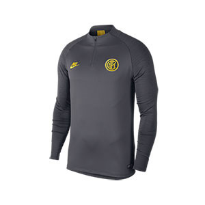 Sudadera Nike UCL Inter Milan entreno 19 2020 Strike - Sudadera de entrenamiento Champions Nike Inter de Milán 2019 2020 - gris - frontal