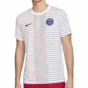 Camiseta Nike PSG pre-match 2019 2020 - Camiseta pre partido Nike PSG 2019 2020 - blanca - frontal