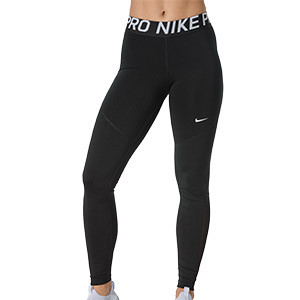 Mallas Nike Pro mujer - Mallas largas compresiva de mujer para fútbol Nike - negras - frontal