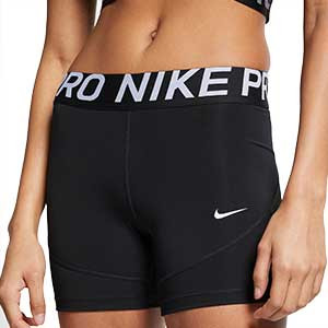 Malla Nike Pro mujer - Malla corta de mujer Nike para fútbol - negra - frontal