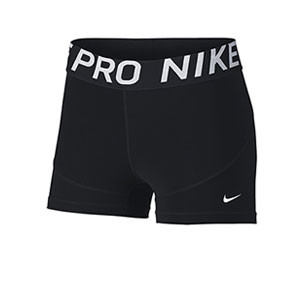 Malla compresiva Nike Pro - Malla corta compresiva de mujer para fútbol Nike - negra - frontal