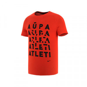 Camiseta Nike Atlético Evergreen - Camiseta de algodón Nike del Atlético de Madrid - roja - frontal