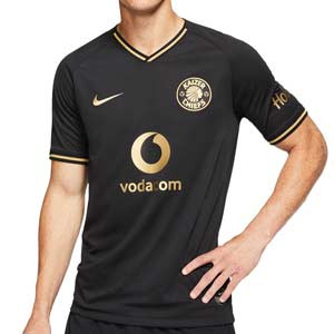 Camiseta Nike 3a Kaizer Chiefs 2019 2020 Stadium - Camiseta Nike tercera equipación Kaizer Chiefs 2019 2020 - negra - frontal