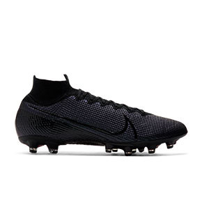 Nike Mercurial Superfly 7 Elite AG-PRO - Botas de fútbol con tobillera Nike AG-PRO para césped artificial - negras - pie derecho