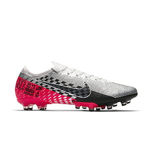 Nike Mercurial Vapor 13 Elite NJR AG-PRO - Botas de fútbol Nike AG-PRO para césped artificial - grises y rojas - pie derecho