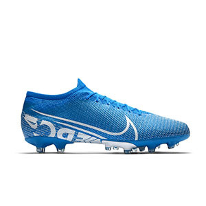 Nike Mercurial Vapor 13 Pro AG-PRO - Botas de fútbol Nike AG-PRO para césped artificial - azul celeste - pie derecho