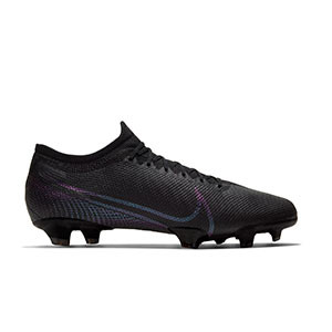 Nike Mercurial Vapor 13 Pro FG - Botas de fútbol Nike FG para césped natural o artificial de última generación - negras - pie derecho