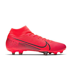 Nike Mercurial Superfly 7 Academy MG - Botas de fútbol con tobillera Nike MG para césped natural o artificial - rosas - pie derecho