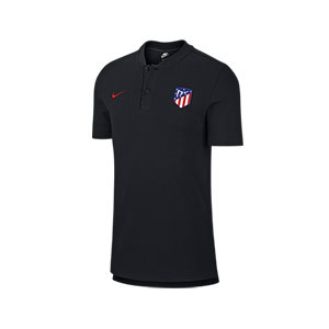 Polo Nike Atlético Autentic GSP - Polo Atlético de Madrid 2019 2020 - negro - frontal