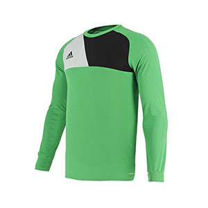 Camiseta portero adidas Assita 17 - Camiseta de portero de manga larga acolchada adidas - Verde - frontal