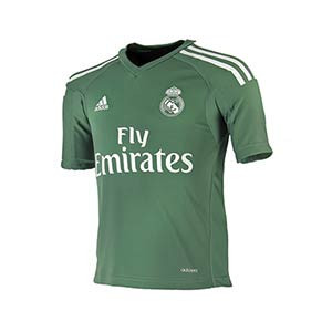 Camiseta niño R. Madrid portero 17/18 - Camiseta infantil portero Real Madrid primera equipación 2017 - 2018 - Verde - frontal