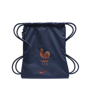 Gymsack Nike Stadium Francia 2019 - Gymbag Nike de la selección de Francia 2019 - azul marino - frontal