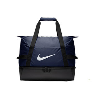 Bolsa de deporte con zapatillero Nike Academy - Bolsa de entrenamiento Nike (51 x 33 x 41) cm - azul marino - frontal