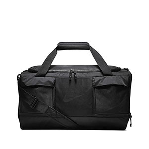 Bolsa de deporte con zapatillero Nike Vapor Power - Bolsa de entrenamiento Nike (60x25x30) cm - negra - frontal