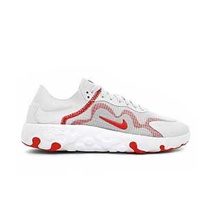 Nike Renew Lucent Women's - Zapatillas deportivas de mujer Nike para calle - blancas y rojas - pie derecho