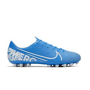 Nike Mercurial Vapor 13 Academy AG - Botas de fútbol Nike AG para césped artificial - azul celeste - pie derecho