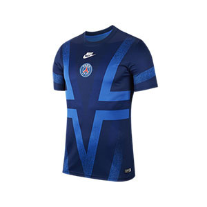 Camiseta Nike PSG pre-match UCL 19 2020 - Camiseta pre partido Nike PSG Champions League 2019 2020 - azul - frontal