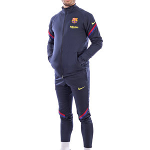 Chándal Nike Barcelona Strike 2019 2020 - Chándal Nike del FC Barcelona 2019 2020 - azul marino - frontal