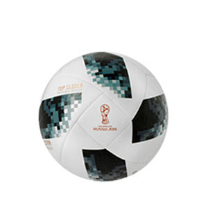 Balón Telstar 18 World Cup Glider  - Pelota de fútbol adidas Telstar 18 replica del Mundial 2018 - Talla 5 - Blanco - frontal