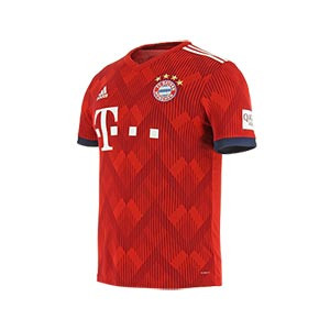 Camiseta oficial Bayern Múnich 18 - 19 - Camiseta adidas primera equipación Bayern 2018 - 2019 - Rojo - frontal