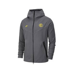 Sudadera Nike Inter Tech Pack Champions - Sudadera con capucha Nike de la Champions League del Inter de Milán - gris - frontal