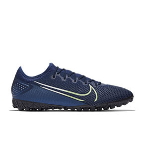 Nike Mercurial Vapor 13 Pro MDS TF - Zapatillas multitaco Nike suela turf - azul marino - pie derecho