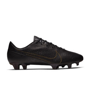 Nike Mercurial Vapor 13 Elite Tech Craft FG - Botas fútbol piel canguro Nike FG césped natural o artificial última generación - negras - pie derecho