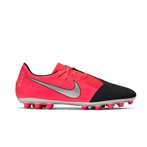 Nike Phantom Venom Academy AG - Botas de fútbol Nike AG para césped artificial - rosas y negras - pie derecho