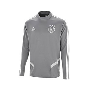 Sudadera adidas Ajax entreno 2019 2020 - Sudadera entrenamiento adidas Ajax 2019 2020 - gris - frontal