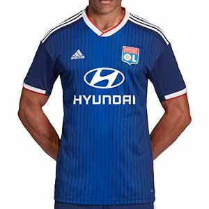 Camiseta adidas O.Lyon 2a 2019 2020 - Camiseta adidas segunda equipación Olympique Lyon 2019 2020 - azul marino - frontal