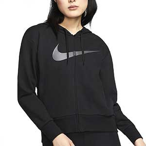 Chaqueta Nike Dry Get Fit mujer - Chaqueta de algodón de mujer Nike - negra - frontal