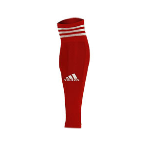 Medias sin pie adidas Team 18 - Medias de fútbol adidas Team 18 sin pie - Rojo - frontal