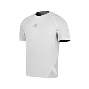 Camiseta compresiva adidas Alphaskin - Camiseta entrenamiento compresiva adidas Alphaskin - Blanco - frontal