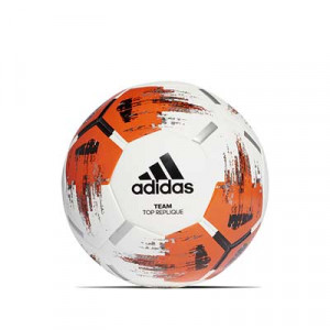 Balón adidas Team Replique talla 5 - Balón de fútbol adidas Team Top Replique talla 5 - blanco y naranja - frontal