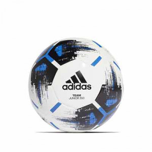 Balón adidas Team Junior 350 talla 5 - Balón de fútbol adidas Team Junior 350 talla 5 - blanco y azul - frontal