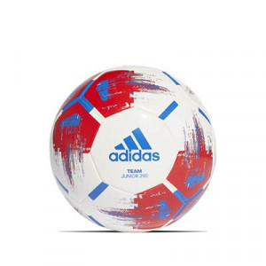 Balón adidas Team Junior 290 talla 5 - Balón de fútbol adidas Team Junior 290 talla 5 - blanco y rojo - frontal