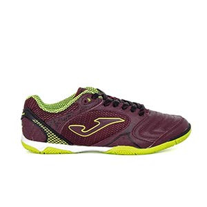 Joma Dribling 820 IN - Zapatillas de fútbol sala Joma suela lisa - granates - pie derecho