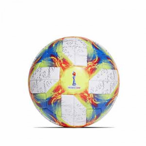 Balón adidas Conext 19 Wmns World Cup OMB T5 - Balón oficial de fútbol adidas Conext 19 Mundial femenino 2019 talla 5 - blanco y azul - frontal