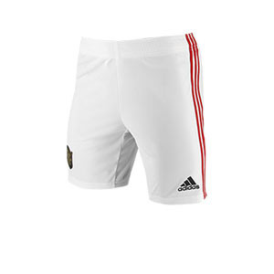 Short adidas United 2019 2020 - Pantalón corto primera equipación adidas Manchester United 2019 2020 - blanco - frontal