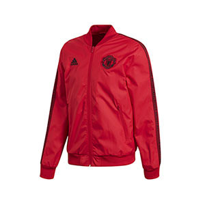 Chaqueta adidas M United himno 2019 2020 - Chaqueta himno Manchester United 2019 2020 - roja - Frontal