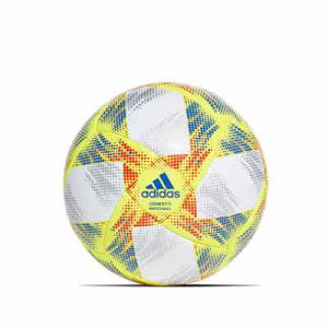 Balón adidas RFEF Competition - Balón de fútbol de la Real Federación Española de Fútbol - blanco y amarillo - frontal