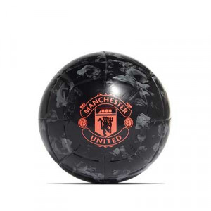 Balón adidas United Capitano talla 5 - Balón de fútbol adidas Manchester United 2019 2020 talla 5 - negro y rojo - frontal