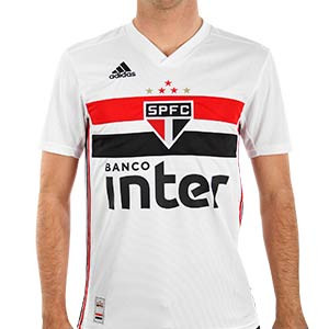 Camiseta adidas Sao Paulo 2019 2020 - Camiseta adidas primera equipación Sao Paulo 2019 2020 - blanca - frontal