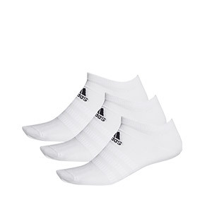 Pack calcetines invisibles adidas Light 3pp - Pack 3 calcetines invisibles adidas - blancos - frontal