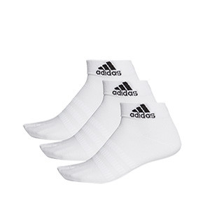 Calcetines tobilleros adidas Light Ankle 3 pares - Pack 3 calcetines tobilleros adidas - blancos - lateral