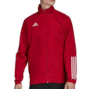 Chaqueta adidas Condivo 20 Presentación - Chaqueta de chándal para fútbol adidas - roja - frontal